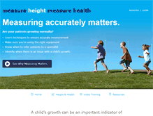 Tablet Screenshot of measureheight.com